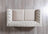 Milena Ivory Velvet Loveseat 73"