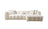 Ivy Ivory Boucle RAF 110" Sectional
