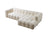 Ivy Ivory Boucle RAF 110" Sectional