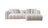 Lis Ivory Boucle RAF 115" Sectional