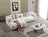 Lis Ivory Boucle LAF 115" Sectional