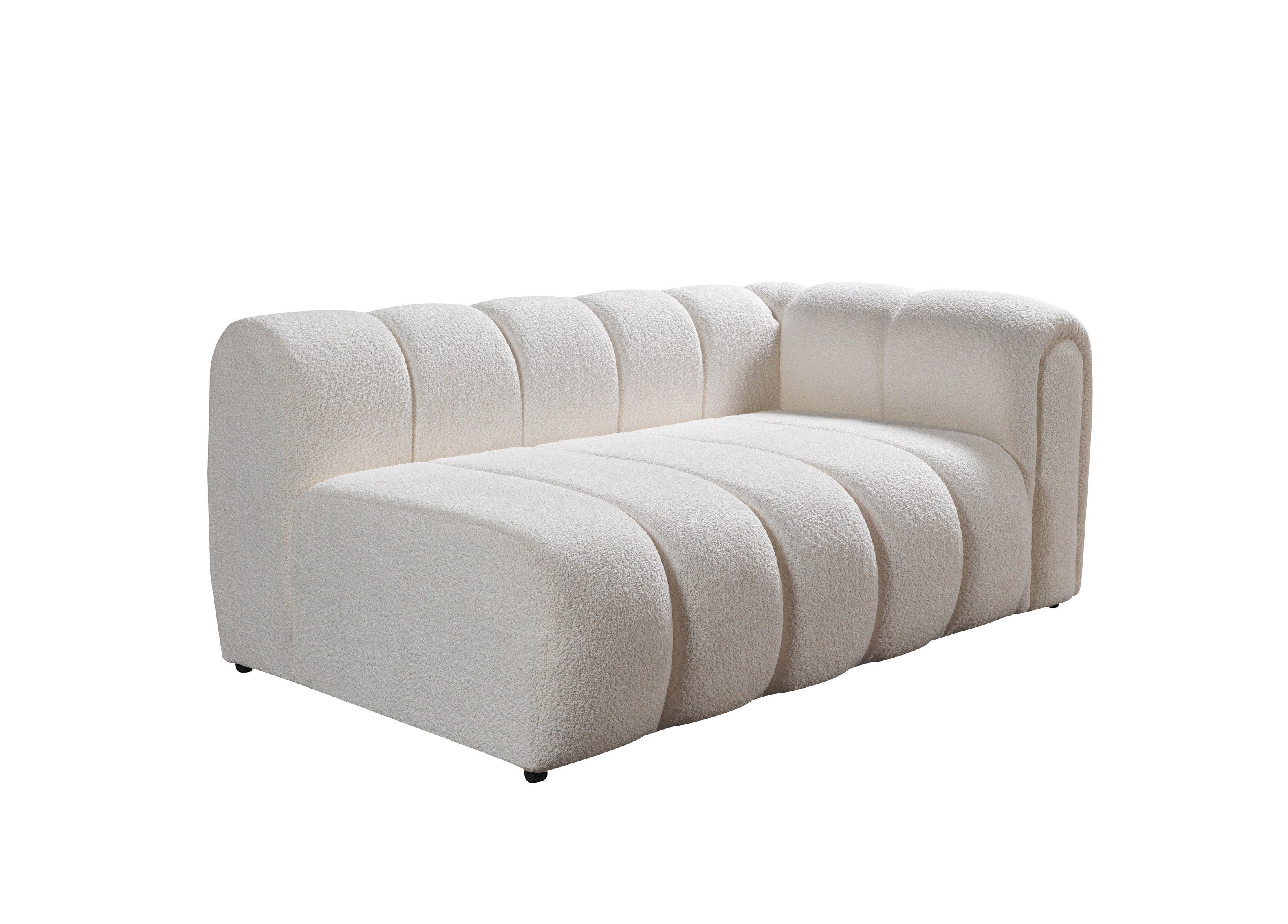 Lis Ivory Boucle LAF 115" Sectional