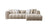 Lis Sand Boucle RAF 115" Sectional
