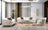 Lupino Ivory Velvet Sofa 98" & Loveseat 79"