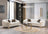 Lupino Ivory Velvet Sofa 98" & Loveseat 79"