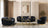Lupino Black Velvet Sofa 98" & Loveseat 79"