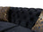 Lupino Black Velvet Sofa 98" & Loveseat 79"