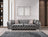 Lupino Gray Velvet Sofa 98" & Loveseat 79"