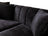 Santana Black Velvet Loveseat