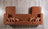 Neva Orange Velvet Double Chaise 138" Sectional