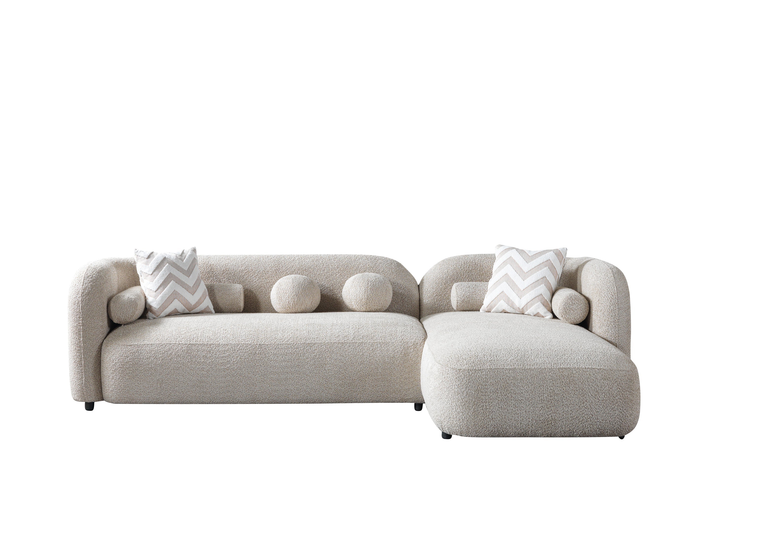 Liva Sand Boucle RAF 110" Sectional