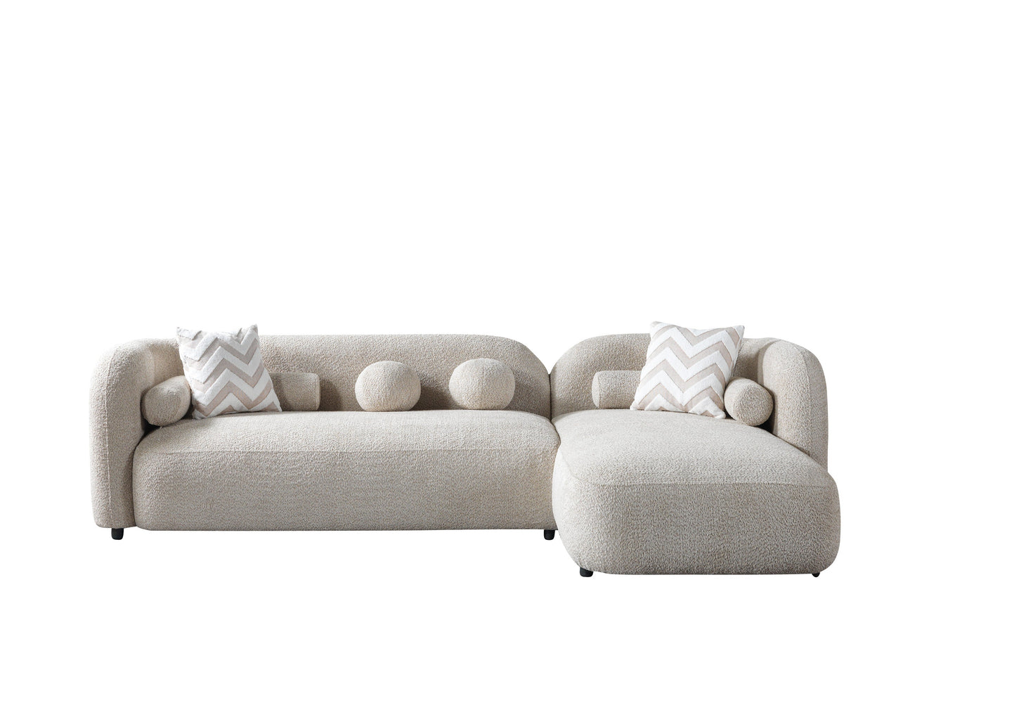 Liva Sand Boucle RAF 110" Sectional