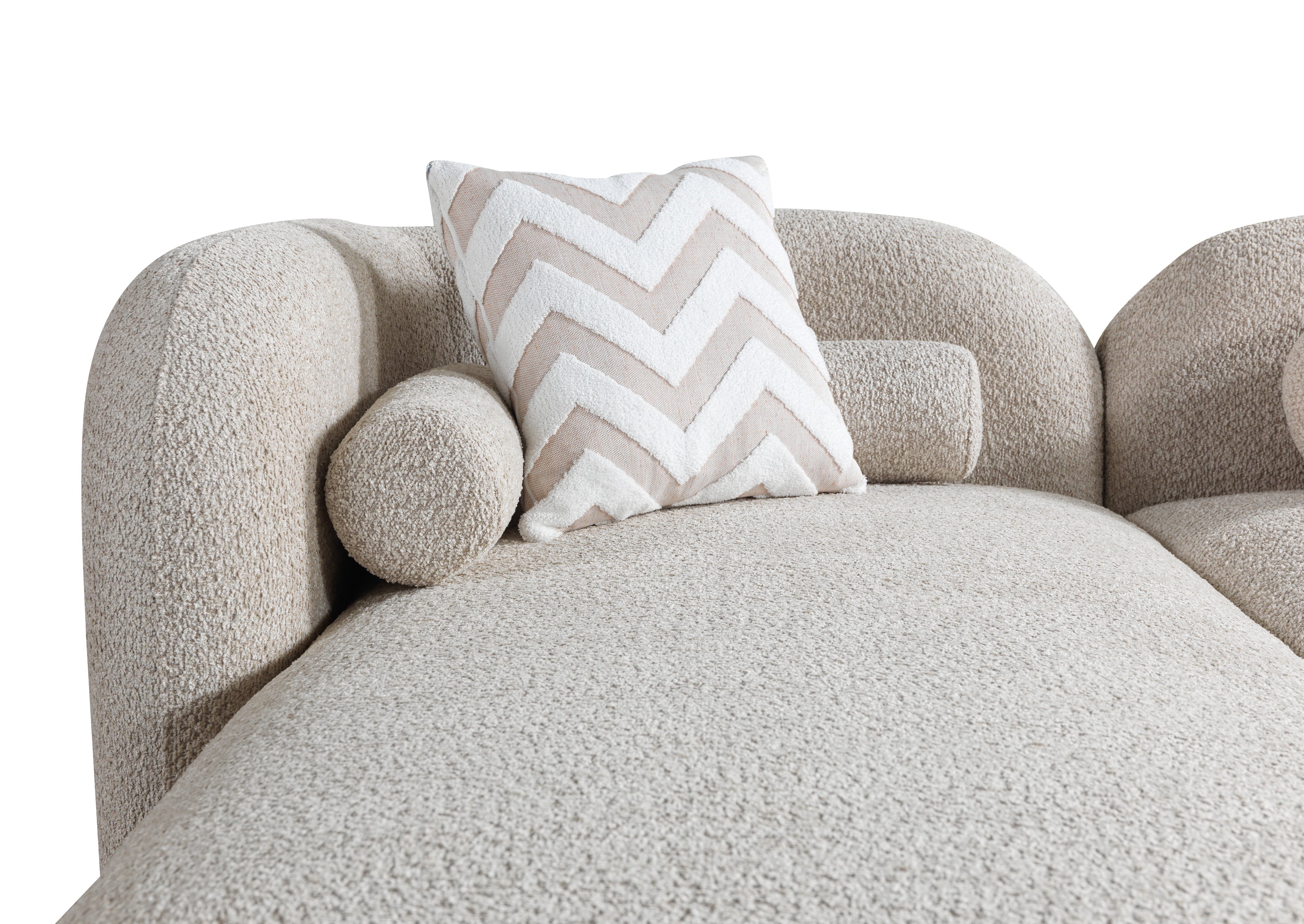 Liva Sand Boucle LAF 110" Sectional