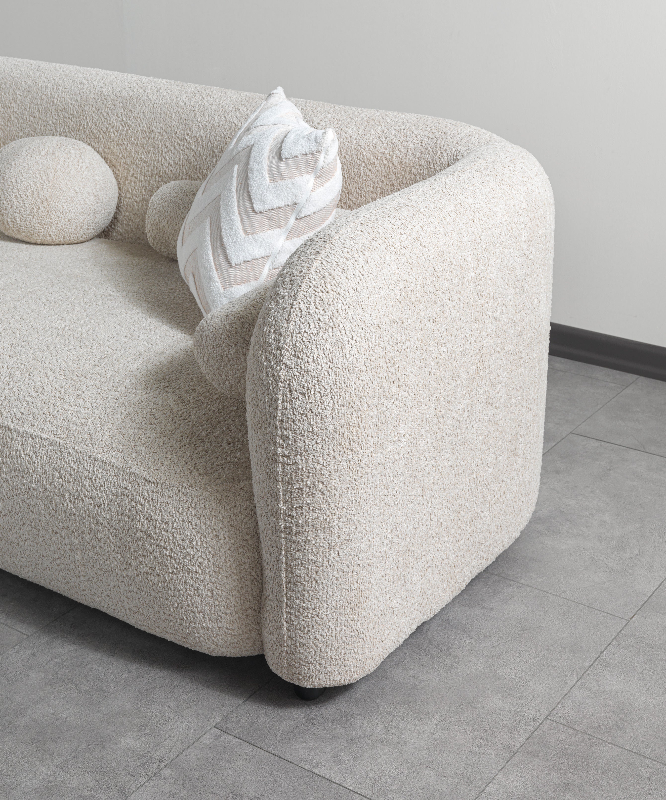 Liva Sand Boucle LAF 110" Sectional