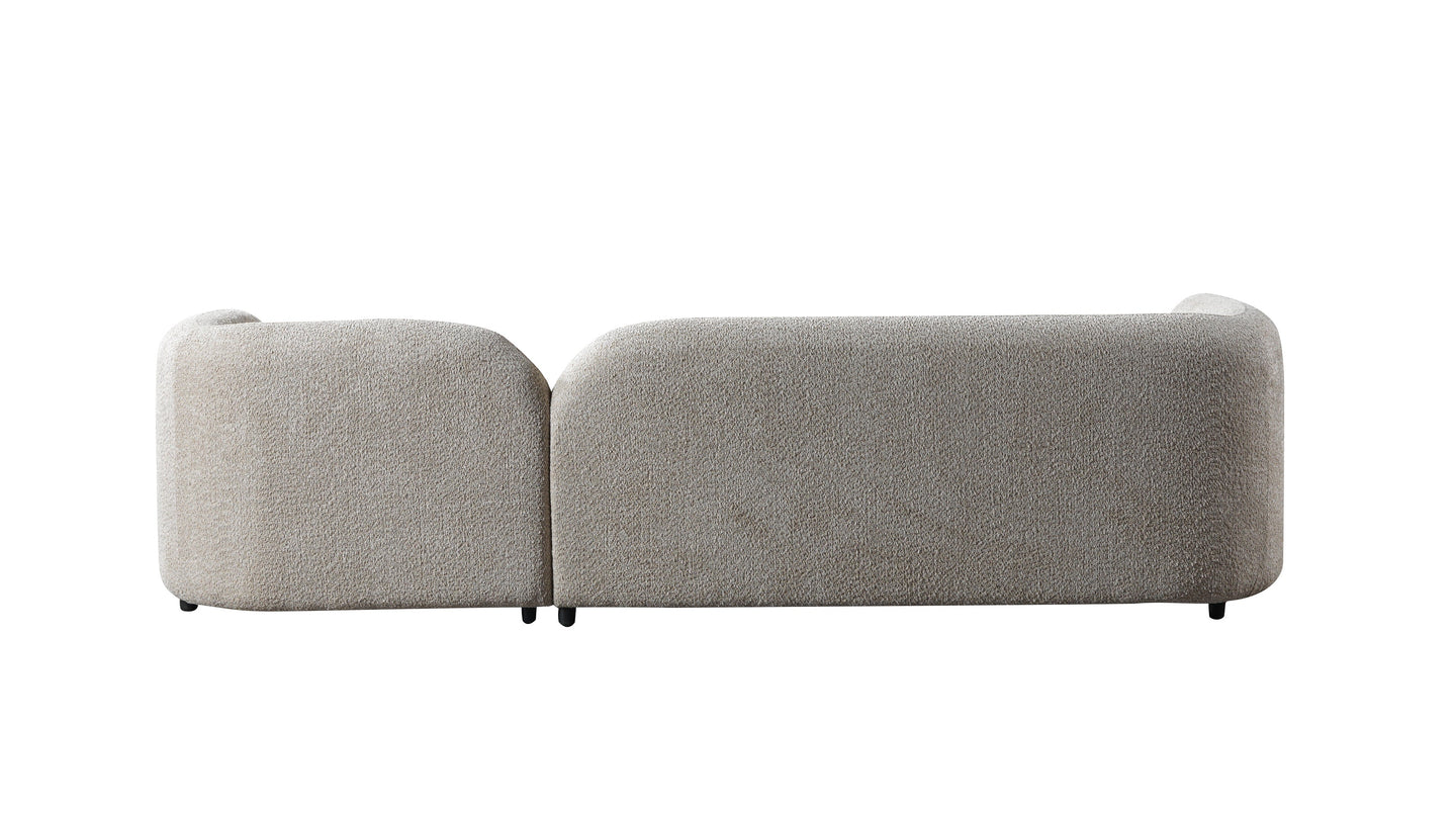 Liva Sand Boucle RAF 110" Sectional