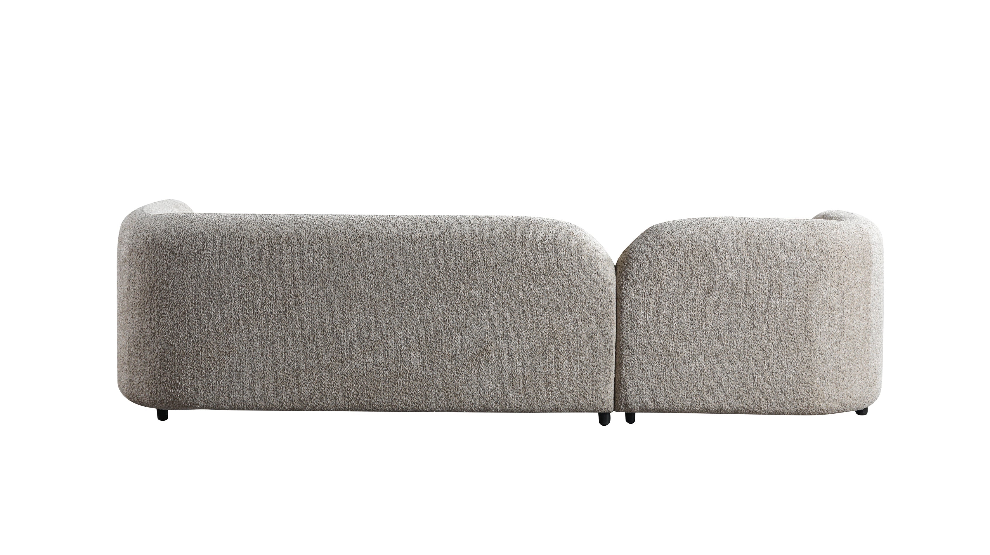 Liva Sand Boucle LAF 110" Sectional