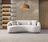 Bonita Ivory Velvet Sofa 91"