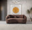 Bonita Coffee Velvet Loveseat 81"