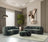 Bonita Green Velvet Loveseat 81"