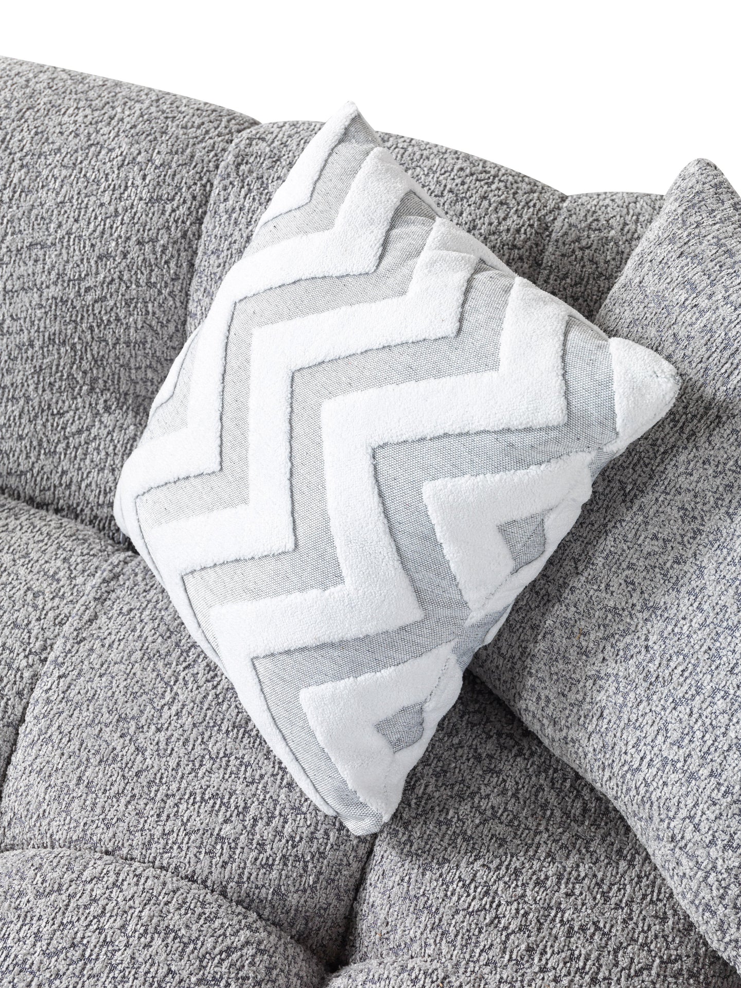Ivy Gray Boucle RAF 110" Sectional