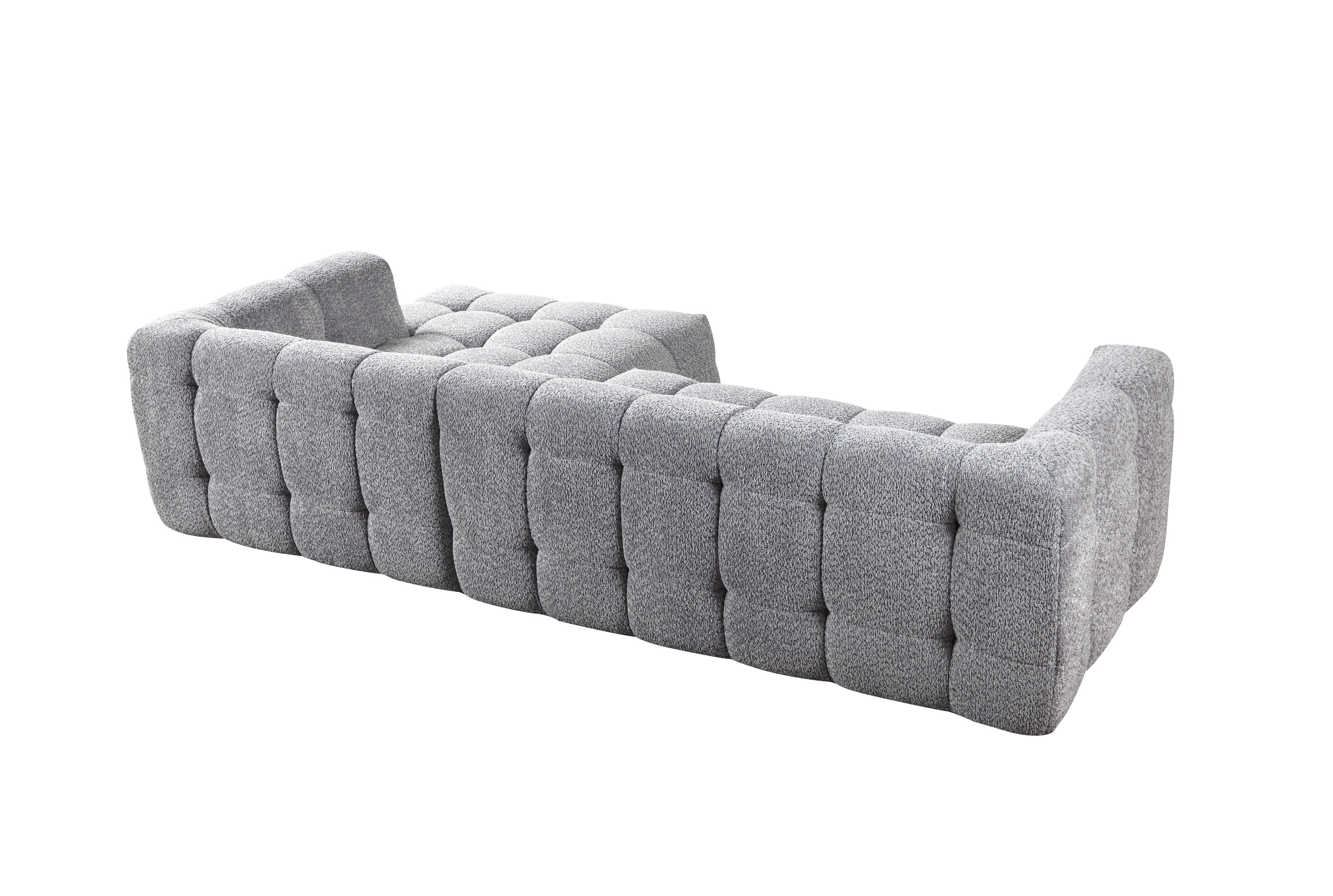 Ivy Gray Boucle RAF 110" Sectional