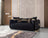 Carlina Black Velvet Sofa
