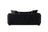 Carlina Black Velvet Loveseat 77"