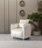 Carlina Ivory Velvet Chair