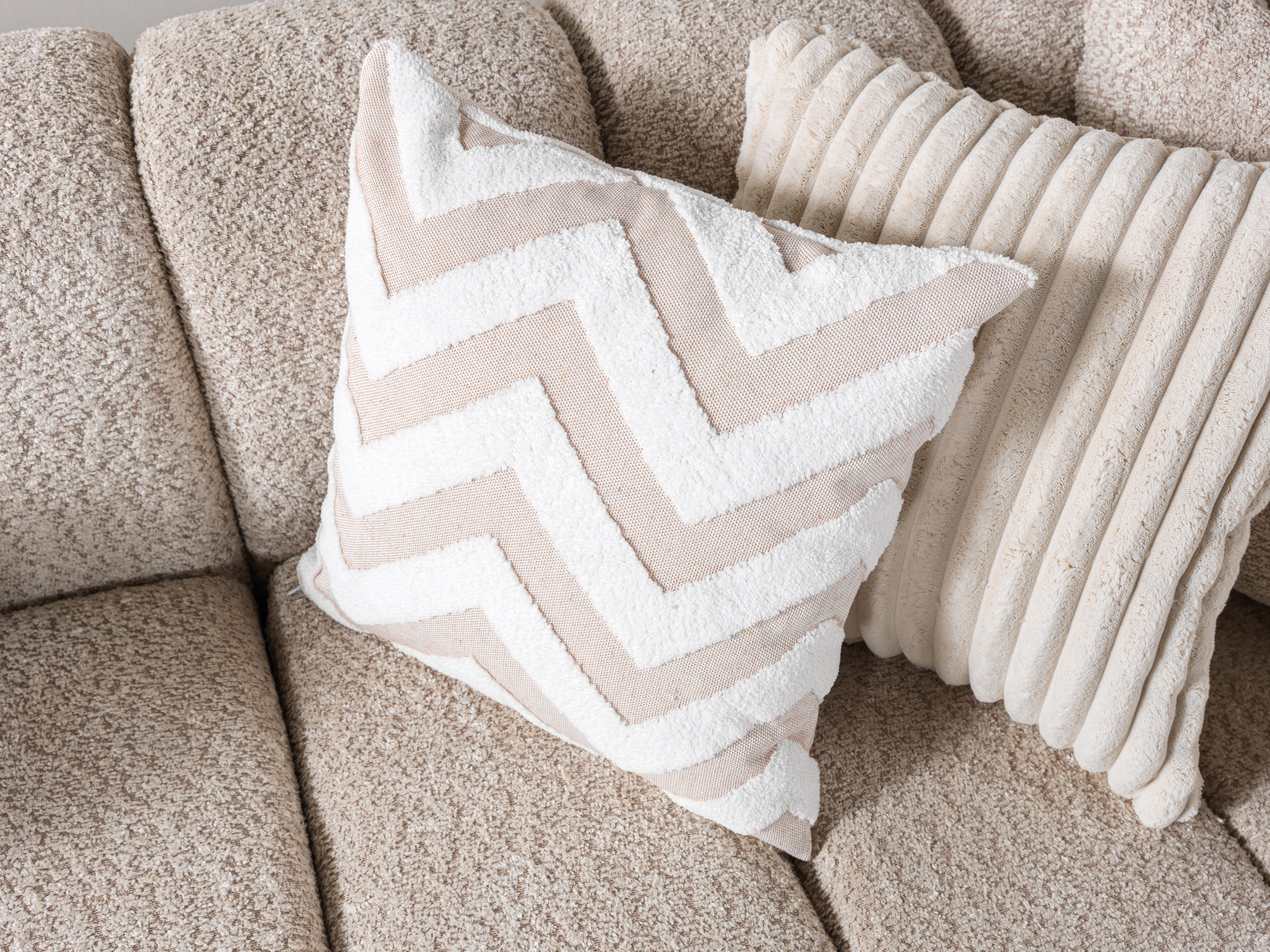 Lis Sand Boucle Double Chaise 147" Sectional