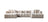 Ivy Sand Boucle Double Chaise 146" Sectional