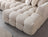 Ivy Sand Boucle Double Chaise 146" Sectional