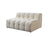 Ivy Ivory Boucle Double Chaise 146" Sectional