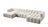 Ivy Ivory Boucle Double Chaise 146" Sectional