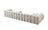 Ivy Ivory Boucle Double Chaise 146" Sectional