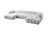 Lis Ivory Boucle Double Chaise 147" Sectional