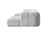 Lis Ivory Boucle Double Chaise 147" Sectional
