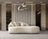 Bonita Ivory Boucle Sofa Chaise 87"