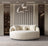 Bonita Ivory Boucle Round Sofa  71"