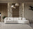 Cloe Ivory Velvet Curved 134" RAF Sectional