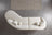 Cloe Ivory Velvet Curved 134" RAF Sectional