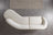 Cloe Ivory Velvet Curved 134" RAF Sectional