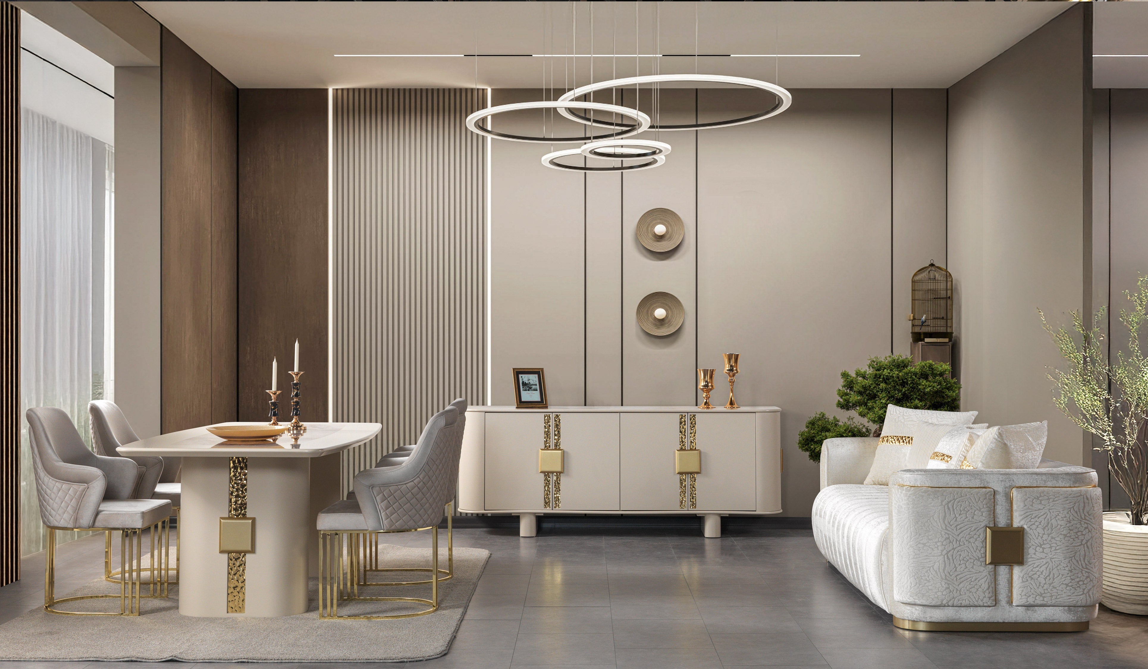 Carlina Ivory Dining Server