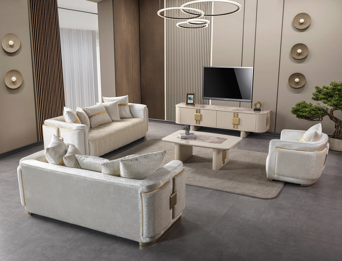 Carlina Ivory Tv Stand