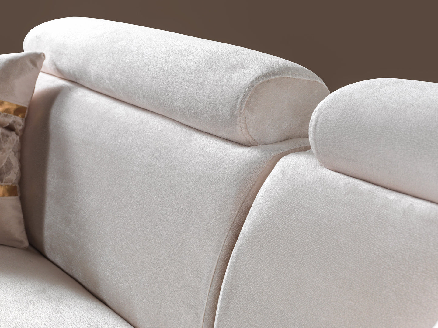 Fabiana Ivory Velvet Sofa