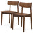 Pierre Solid Wood Dining Chair in Walnut Finish (Set Of 2)