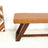 Marley Genuine Leather Bench In Tan