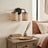Quell 2-Light Rattan Wall Sconce with Black Metal Finish