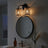 Quell 2-Light Rattan Wall Sconce with Black Metal Finish