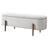Sarna Ivory Boucle Bench