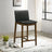Shannon Mid-Century Modern Black Vegan Leather Counter Stool | Ashcroft Imports Furniture